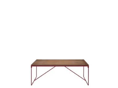 Tavolo Mingx in legno impiallacciato in noce canaletto di Driade