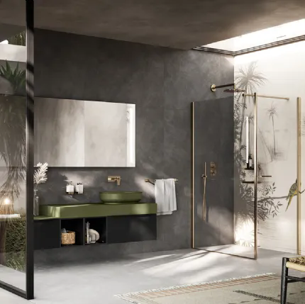 Mobile da Bagno sospeso Alu 03 di Inda
