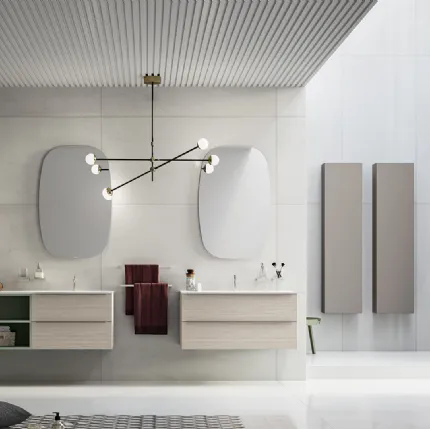Mobile da Bagno sospeso Alu 04 di Inda
