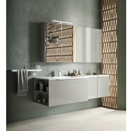 Mobile da Bagno sospeso Alu 02 di Inda