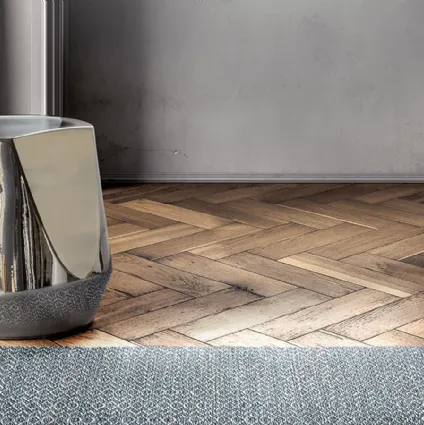 Tavolino di design Haik in ceramica ipergress Argento di Pianca