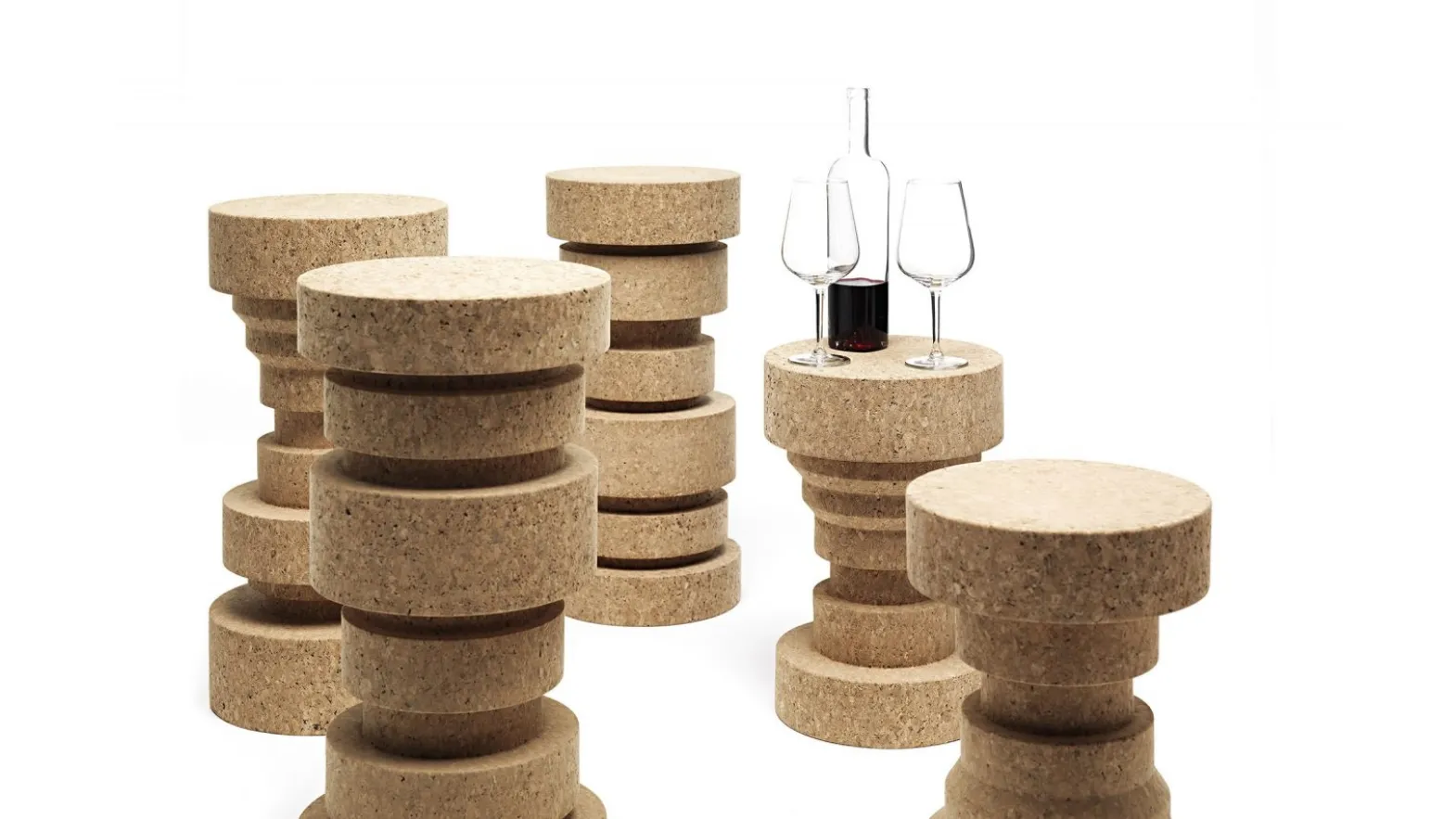 Tavolino in sughero King&Queen di Mogg