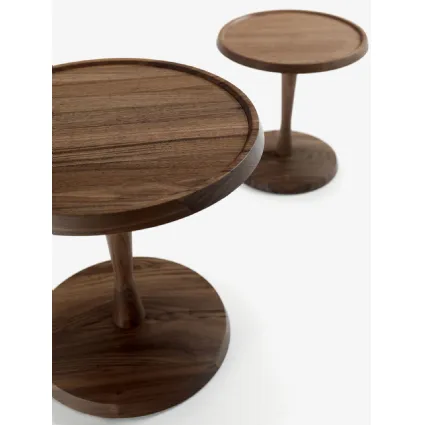 Tavolino rotondo Pegaso realizzato in legno massello di Riva1920