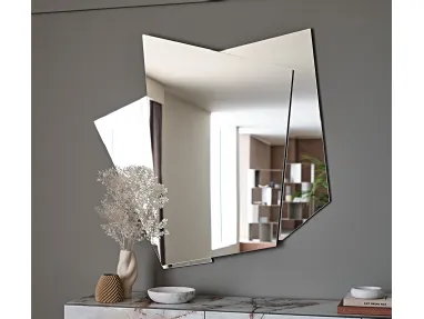 Specchio su 3 livelli in cristallo specchiato Risiko di Cattelan Italia