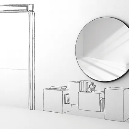 Specchio Sunset di Minotti Italia