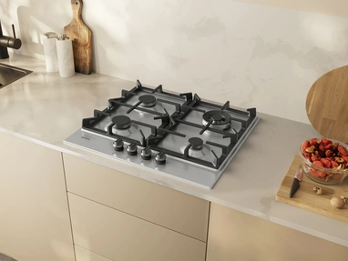 Piano cottura a gas 60 cm Acciaio inox N 70 di NEFF