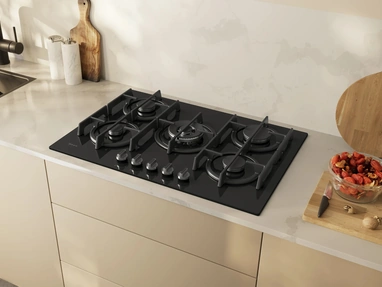 Piano cottura a gas 75 cm Vetro temprato N 70 di NEFF