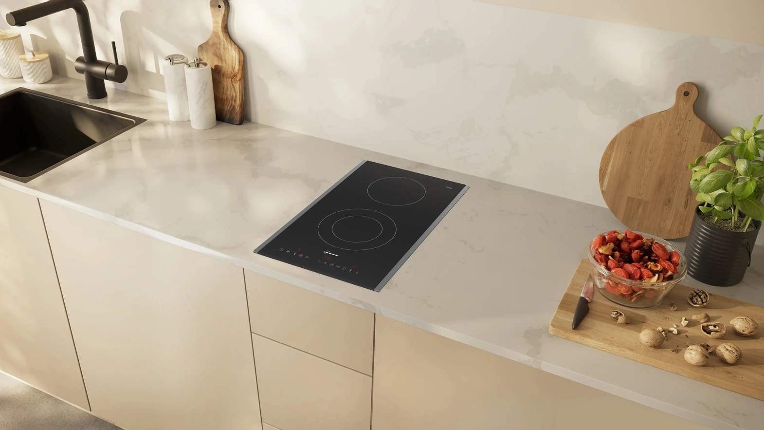 Piano cottura elettrico 30 cm Domino N 70 di NEFF