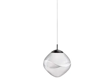 Lampada a sospensione in vetro Aether di Lumina