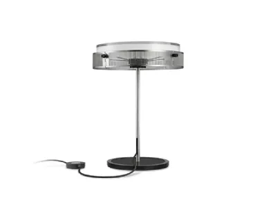Lampada da tavolo Anima in vetro e acciaio di Lumina