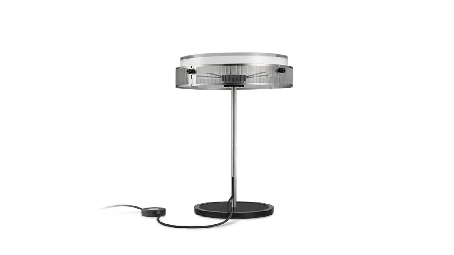 Lampada da tavolo Anima in vetro e acciaio di Lumina