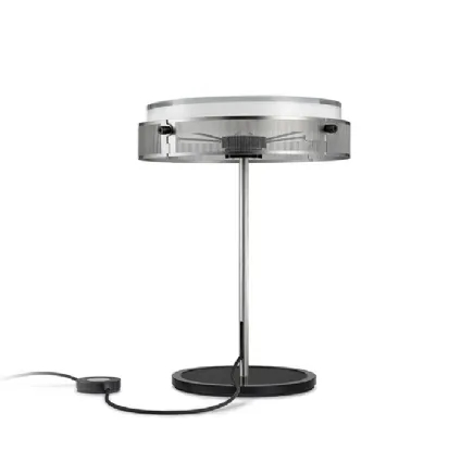 Lampada da tavolo Anima in vetro e acciaio di Lumina