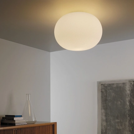 Lampada a soffitto Bianca di Fontana Arte
