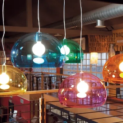 Lampada a sospensione in Pmma Big Fl/y di Kartell