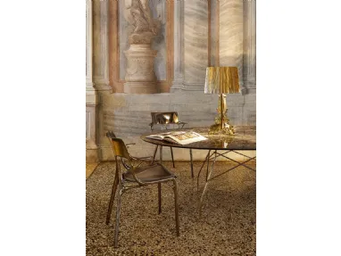 Lampada da tavolo Bourgie Metal Gold di Kartell