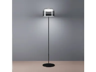 Lampada con paralume in vetro di Fontana Arte