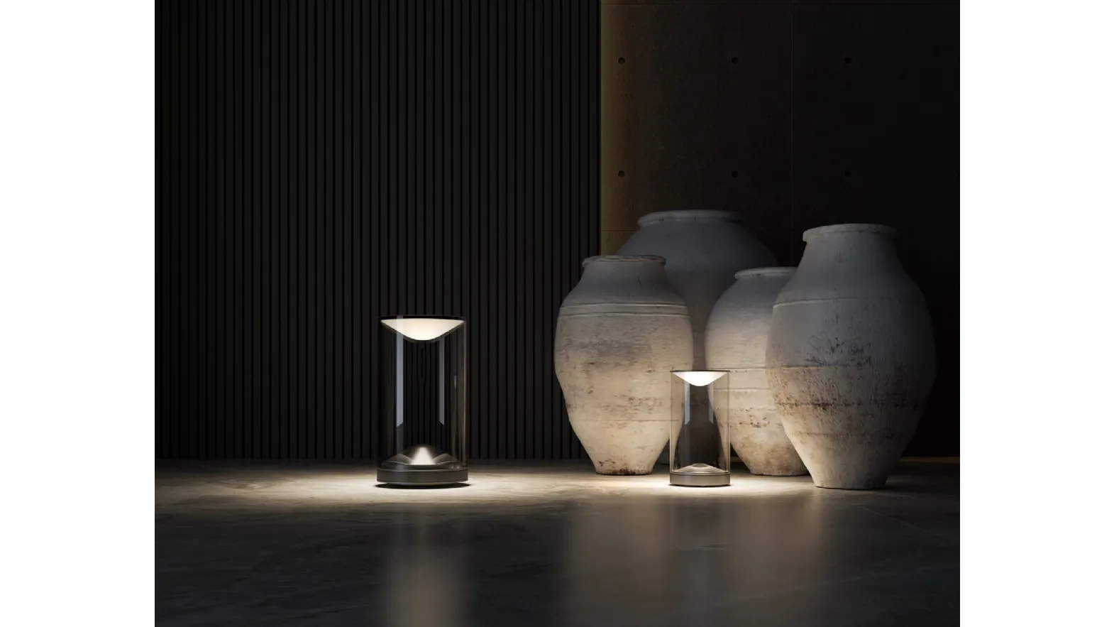 Lampade da tavolo in due diverse grandezze Eva & Eve di Lumina
