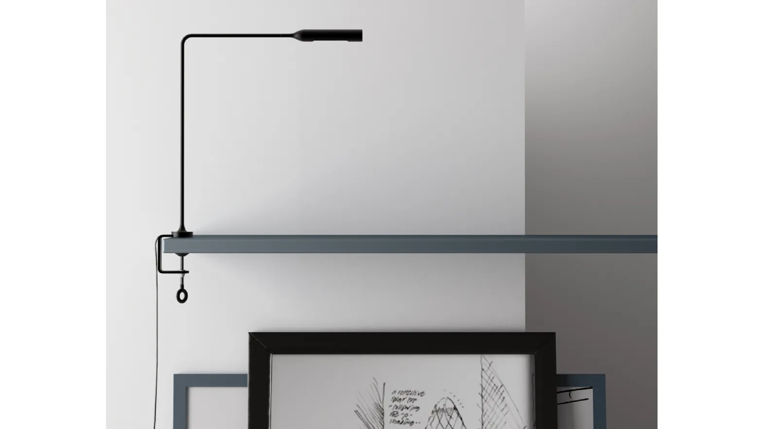 Lampada da tavolo Flo Clamp di Lumina