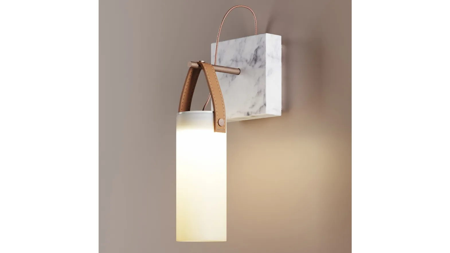 Lampada da parete in vetro di Fontana Arte
