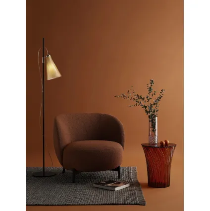 Lampada da terra K-Lux in acciaio con diffusore in plexiglas di Kartell