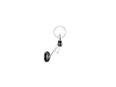 Lampada da parete in metallo e vetro Matrix Mono di Lumina