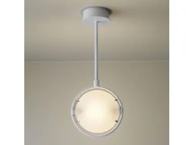 Lampada a sospensione satinata di Fontana Arte