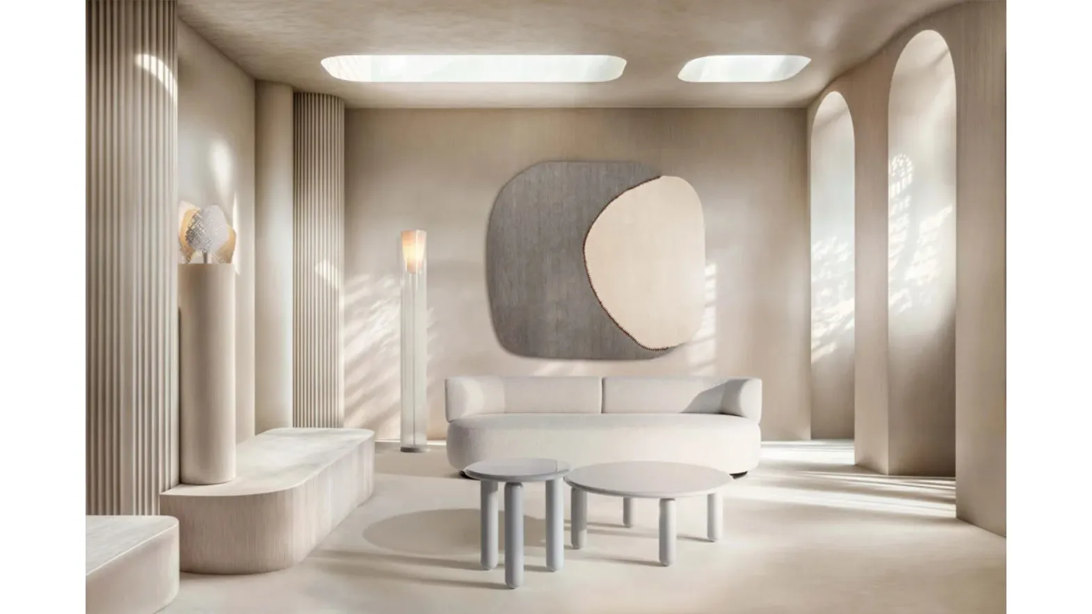 Lampada da terra Toobe di Kartell