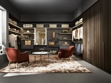 Cabina Armadio con ante battenti in legno Master Dresssing di Molteni & C