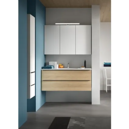 Mobile da Bagno sospeso in melaminico effetto legno 46 06 di Arcom