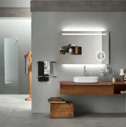 Mobile da Bagno sospeso Alu 01 di Inda