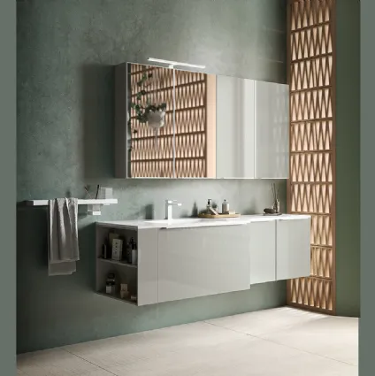 Mobile da Bagno sospeso Alu 04 di Inda