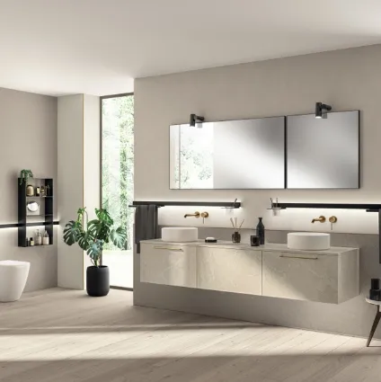 Mobile da Bagno Aquo Laminato Pietra Venus di Scavolini Bathrooms