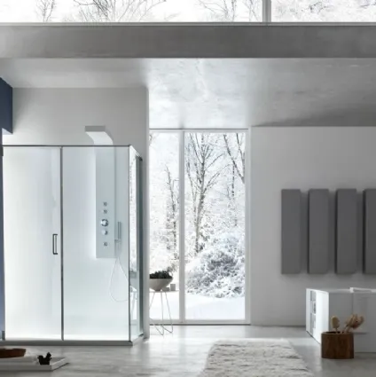 Box doccia S6 Pivot con traversa di Arcom