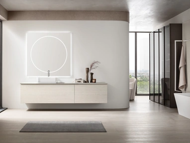 Mobile da Bagno sospeso Soul 21 in rovere sbiancato di Arcom