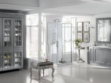 Mobile da Bagno Baltimora in laccato opaco Grigio Vulcano di Scavolini Bathrooms