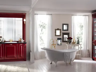 Mobile da Bagno Baltimora in laccato opaco Rosso di Scavolini Bathrooms