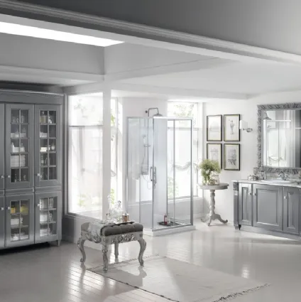 Mobile da Bagno Baltimora Laccato Opaco Grigio Vulcano di Scavolini Bathrooms