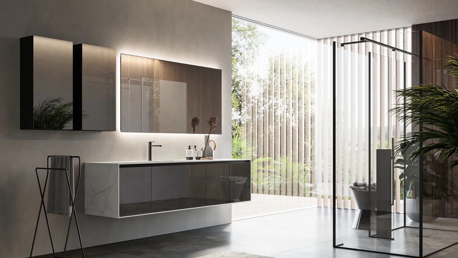 Mobile da Bagno sospeso Corretto 02 di Inda