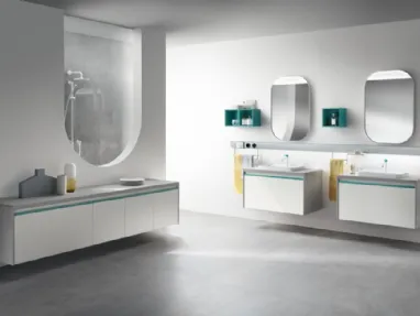 Mobile da Bagno Dandy Plus Laccato Opaco Bianco Prestige di Scavolini Bathrooms