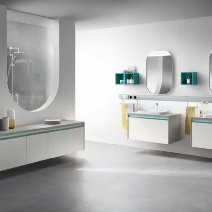 Mobile da Bagno Dandy Plus Laccato Opaco Bianco Prestige di Scavolini Bathrooms
