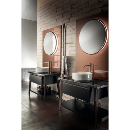 Mobile da Bagno Diesel Laccato Opaco Nero Ardesia di Scavolini Bathrooms