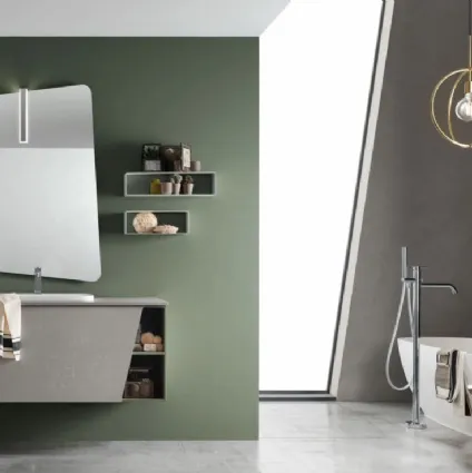 Mobile da Bagno sospeso in melaminico E-Ly 78 di Arcom