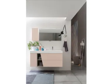 Mobile da Bagno sospeso laccato opaco E-Ly 79 di Arcom
