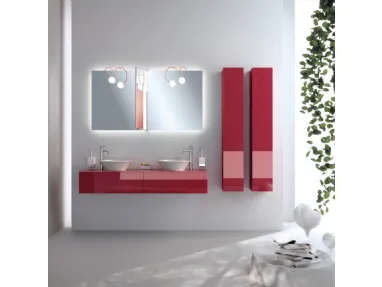 Mobile da Bagno Font Vetro Lucido Rubino di Scavolini Bathrooms