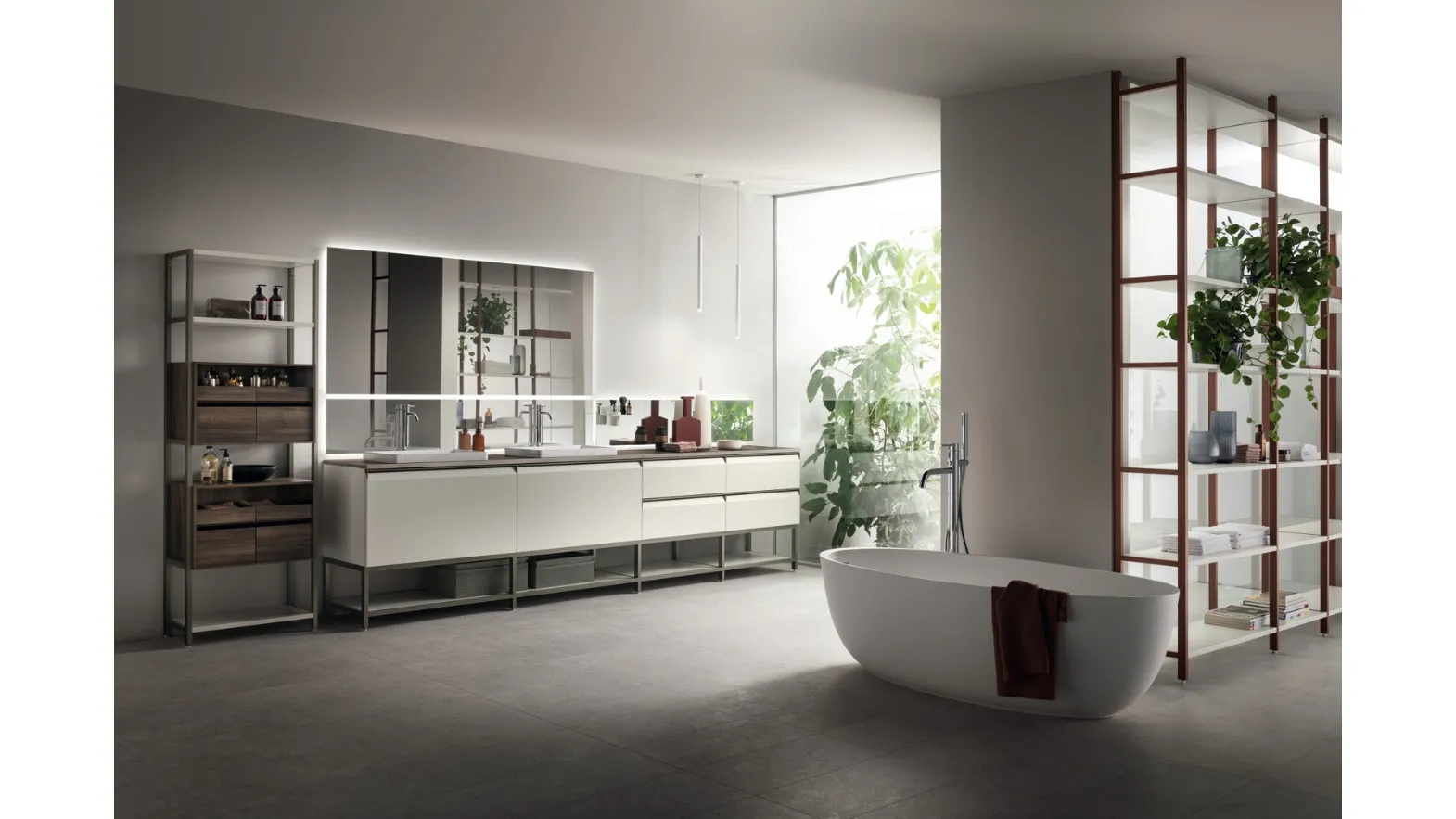 Mobile da Bagno Formalia Laccato Opaco Bianco di Scavolini Bathrooms