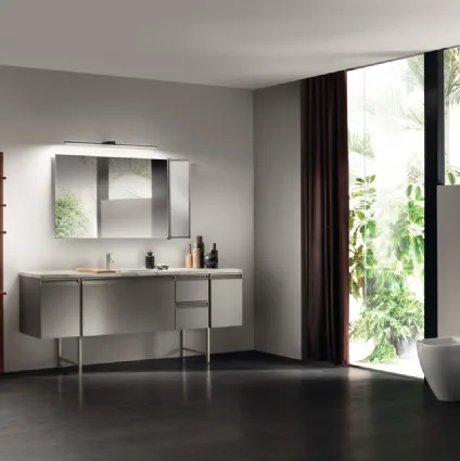 Mobile da Bagno Formalia Laccato Opaco Titanio di Scavolini Bathrooms