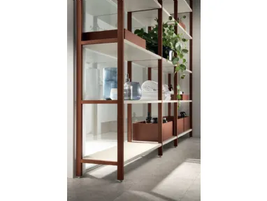 Mobile da Bagno Formalia Sistema Parete Status Ruggine  di Scavolini Bathrooms