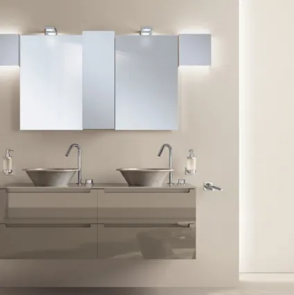 Mobile da Bagno Idra in laccato lucido Grigio Tundra di Scavolini Bathrooms