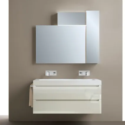 Mobile da Bagno Idro in laccato lucido Grigio Chiaro di Scavolini Bathrooms