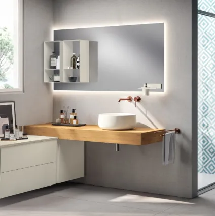 Mobile da Bagno Lagu Laccato Opaco Bianco Prestige di Scavolini Bathrooms